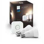 hue White 9.5W A60 E27 2er Set