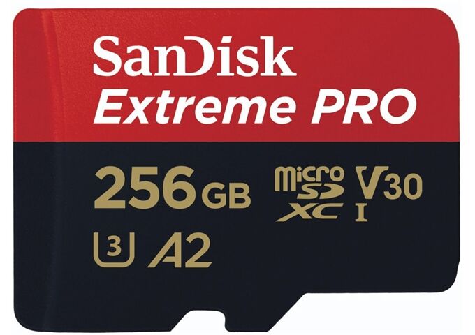 Sandisk Extreme PRO microSDXC 256GB + SD Adapter + 2 year