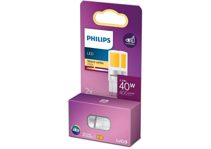 Philips LED 40W G9 WW ND RF 2er P.