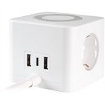 Vivanco Steckdosenwürfel PC 3W3USB Weiss