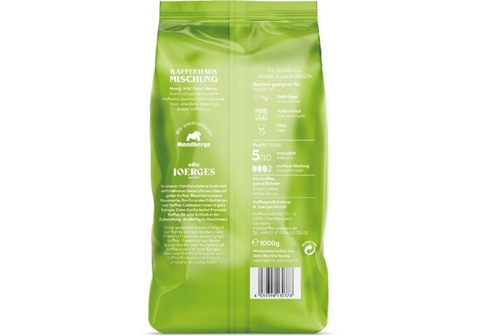JOERGES Gorilla Kaffeehaus (1000g)