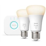 hue White 9.5W A60 E27 2er Set