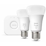 hue White 9.5W A60 E27 2er Set