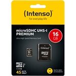 Intenso Micro SD Card 16GB UHS-I inkl. SD Adapter