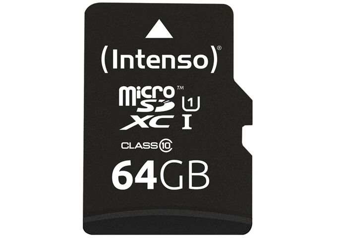 Intenso Micro SD Card 64GB UHS-I inkl. SD Adapter